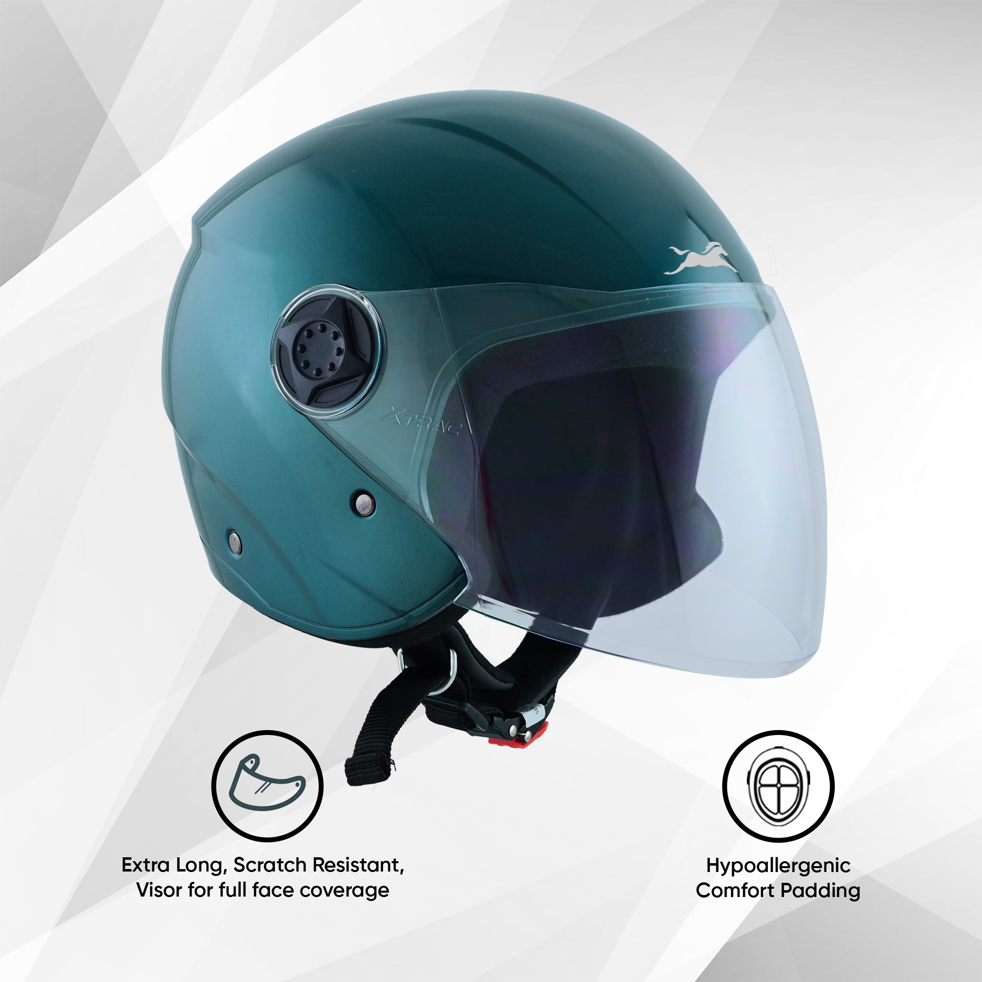 TVS iQube Open Face Helmet | ISI Certified, Lightweight & Comfortable Design